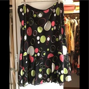 Multi-Colored Knit Skirt